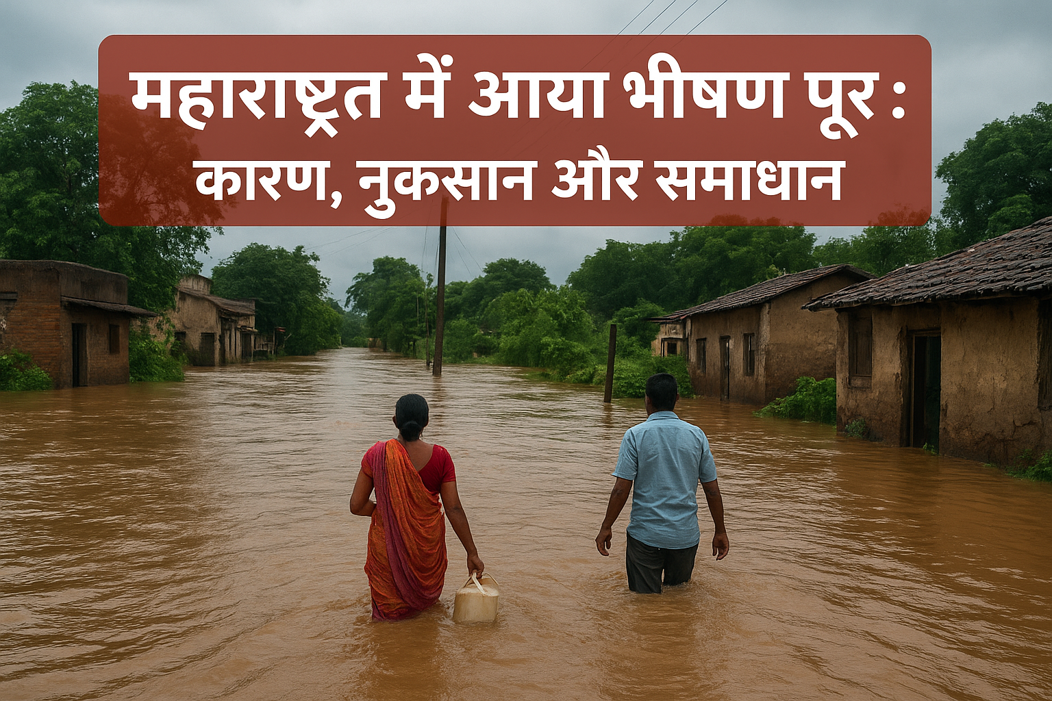 महाराष्ट्र में आया भीषण पूर : कारण, नुकसान और समाधान